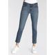Slim-fit-Jeans LEVI'S "712 SLIM WELT POCKET" Gr. 29, Länge 28, blau (blue wave mid) Damen Jeans Röhrenjeans