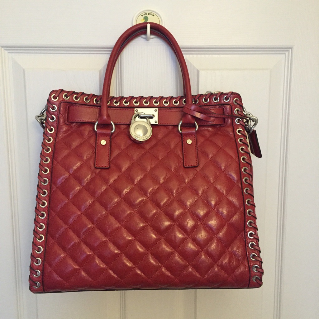 Michael Kors Bags | Brand New Burgundy Red Michael Kors Handbag Shoulder Purse | Color: Red/Silver | Size: Os