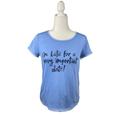 Disney Tops | Disney Alice In Wonderland Lc Lauren Conrad Late For Date Top Womens Xs | Color: Black/Blue | Size: Xs