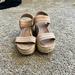 American Eagle Outfitters Shoes | American Eagle Tan Espadrille Sandals | Color: Tan | Size: 6