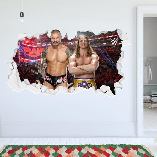 WWE RK-Bro Broken Wall Sticker - 90cm x 50cm height