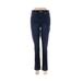 Anne Klein Jeans - Low Rise Boot Cut Boot Cut: Blue Bottoms - Women's Size 6 - Dark Wash