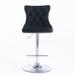 Rosdorf Park Rolando Swivel Adjustable Height Bar Stool Metal in Gray/Black | 17.7 W x 17.1 D in | Wayfair 751D7564A3E2406790FCAAB5EA7AEBBF