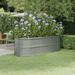 Arlmont & Co. Nakayla Raised Garden Bed Raised Flower Bed Galvanized Steel Outdoor Planter Metal in Gray | 26.8 H x 88.2 W x 31.5 D in | Wayfair