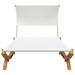 Latitude Run® 79.9" Long Double Chaise Wood/Solid Wood in White | 49.6 H x 65 W x 79.9 D in | Outdoor Furniture | Wayfair