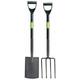 Carbon Steel Garden Fork and Spade Set (83971) - Draper