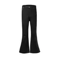 Y2K RO-Jean Noir Vintage à Jambes Larges pour Homme Pantalon Évasé de Style Harajuku Streetwear
