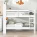 Twin Over Twin Bunk Beds with Bookcase Headboard, Detachable Beds, Safety Rails, Ideal for Kids/Teens Bedroom