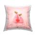 Stupell Romantic Pink Pears Smiling Heart Printed Throw Pillow Design by Lemon & Sugar