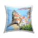 Stupell Coastal Town Buildings Beach Cove Printed Throw Pillow Design by Carla Daly