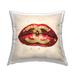 Stupell Bold Red Lips Chic Fashion Brand Printed Throw Pillow Design by Madeline Blake