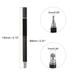 Ballpoint Pen with Stylus Tip 2 in 1 Ink Pen Stylus Pens for Touch Screens Black