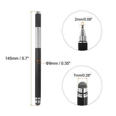 Stylus Pens for Touch Screens Capacitive Stylus Universal Tablet Pen Metal Black