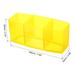 3 Compartments Acrylic Pen Holder Pencil Holder Stationery Organizer - 180 x 53 x 80mm