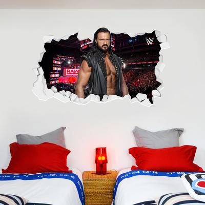 WWE Drew Mcntyre Broken Wall Sticker - 90cm x 50cm height Image