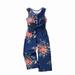 B91xZ Girls Pants Girls Summer Floral Romper Sleeveless Jumpsuit For Toddler Girls Girls Summer Sleeveless Floral Jumpsuit Blue Sizes 3-4 Years