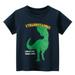 Pedort Boys Tank Top 3D Print T-Shirts Boys and Girls Casual Tops Comfortable Short Sleeve Tees Dark Blue 140