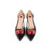 Gucci Shoes | Gucci Cherry Black Unia Leather Kitten Heels 9.5 | Color: Black | Size: 9.5