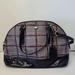 Coach Bags | Authentic Coach Plaid Printed Dome Satchel Bag Purse F33319 Black W/ Plaid Upper | Color: Black/Purple | Size: Os