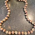 J. Crew Other | J Crew Faceted Crystal And Wood Bead Necklace | Color: Brown/Gold | Size: Os