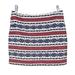 Madewell Skirts | Madewell Jacquard Gamine Embroidered Mini Skirt Red White Blue Size 2 Lined | Color: Blue/Red | Size: 2