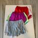 Nike Shorts | Lot Of 3 Women’s Nike & Adidas Red, Purple & Blue Shorts Size Medium | Color: Purple/Red | Size: M