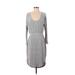 Gap Casual Dress - Sweater Dress: Gray Solid Dresses - Women's Size X-Small
