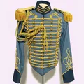 Veste d'Officiers Hussar Tressée en Or avec Costume Aiguillette pour Homme Guerre Civile