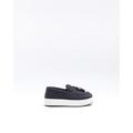 River Island Mini Boys Navy Loafers