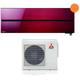 mitsubishi electric inverter air conditioner series kirigamine style 9000 btu msz-ln25vgr ruby red