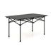 Costway Aluminum Camping Table for 4-6 People with Carry Bag-Black