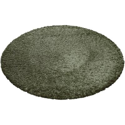 Hochflor-Teppich ESPRIT "YOGI ESP-096", grün, B:200cm H:50mm L:200cm Ø:200cm, Polyester, Teppiche, flauschiger weicher Flor, 100% recyceltem PET, Wohnzimmer Image