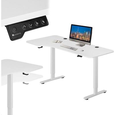 Juskys - Höhenverstellbarer Schreibtisch 160x75cm - Elektrisch stufenlos verstellbar Bürotisch Image