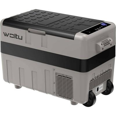 WOLTU elektrische Kompressor 40 L Auto Kühlbox, tragbare Gefrierbox, Autokühlschrank mit Rollen,