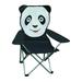 Kids Folding Camping Chair Beach Chair Lightweight Picnic Chair Compact Foldable Camp Chair Lawn Chairs for Travel Backpacking Fishing Patio Black White