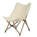 Ktaxon 20 X30 X32 Camping Chair Portable Stool for Fishing Picnic BBQ Ultra Light Aluminum Frame with Wood Grain Accent Khaki