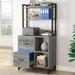 Bluebell 2 Drawer File Cabinet Vertical Filing Cabinet for Home Office Light Grey
