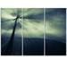 Design Art Dead Tree in the Mysterious Land - 3 Piece Graphic Art on Wrapped Canvas Set