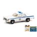 Diecast Car w/Police Figurine Set - 1983 Ford LTD Crown Victoria Police Terminator 2: Judgment Day - Greenlight 1/64 Diecast Car