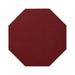 Furnish My Place Modern Indoor/Outdoor Commercial Solid Color Rug - Red 12 Octagon Pet and Kids Friendly Rug. Made in USA Area Rugs Great for Kids Pets Event Wedding