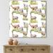 DESIGN ART Designart Lamas and Lambs On A Green Meadow Farmhouse Canvas Wall Art Print 30 in. wide x 30 in. high