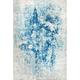 JONATHAN Y JONATHAN Y Storm Modern Abstract Area Rug Cream/Blue 4 X 6 4 x 6 Accent Indoor Living Room Bedroom Dining Room Blue