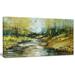 Design Art Creek in the Forest Oil Painting Painting Print on Wrapped Canvas