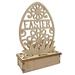 Easter Wooden Table Decor Wood Carving 3D Easter Light Ornaments for Easter Festival Holiday Decor