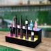 LED Liquor Bottle Display Shelf Acrylic Lighted Bar Shelf W/ Remote Adjustable