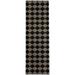 Porch & Den Teton Checkered Pattern Area Rug 2.6 x8 RUNNER 8 Runner Runner Entryway Rectangle