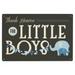 Thank Heaven for Little Boys Birch Wood Wall Sign (6x9 Rustic Home Decor Ready to Hang Art)