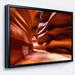 DESIGN ART Designart Breathtaking Antelope Canyon Landscape Photo Framed Canvas Art Print 20 in. wide x 12 in. high