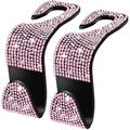 Bling Car Seat Hanger Rear Seat Bling Car Accessories Used forwomen s Bling Car Rear Seat Hook Used to Hang Handbags Wallets Randomly Shipped for Special Reasons 2Pcs (Mini Pink)