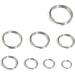 50/100pcs/lot 4-12mm Stainless Steel Open Double Jump Rings for Key Double Split Rings Connectors DIY Craft Jewelry Making (Color : Steel 100pcs Size : 1.0x10mm)